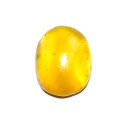 8 Ratti Lab Certified Beautiful Yellow Hakik / पीला हकीक / Yellow Hakik Gemstone 8-10 Carat with Lab Certificate, Substitute of Yellow Sapphire, Oval Shape Loose Gemstone for Astrological Use