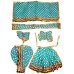 REAL SEED Radha Krishna/Vishnu Laxmi Hand Made Beautifully Crafted Handmade Poshak | Bhagwan Ke Vastra | God Dress | Multicolored Attractive Size - Medium Dress Size - 5 Inches