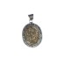REAL SEED Natural Golden Pyrite Crystal Unisex Pendant for Wealth, Prosperity and Good Luck, A++ Quality Gemstone Stone Healing Crystals
