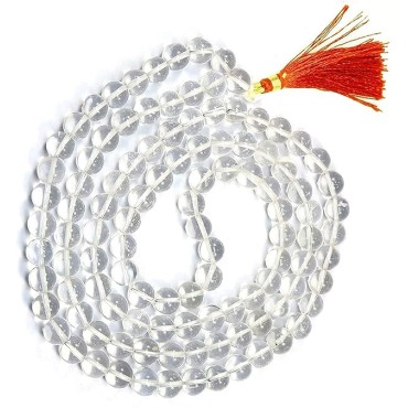 Sphatik Jaap Mala For Pooja and Astrology 108+1 Beads