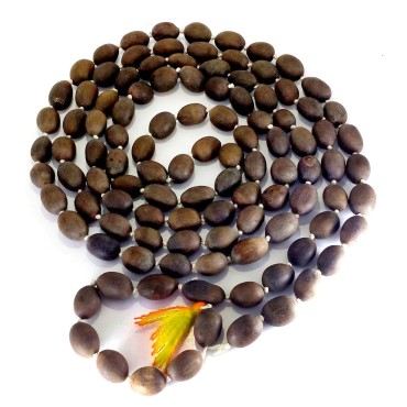 Laxmi Pooja Lotus Seeds Kamal gatta Mala for Meditation & Japa (108 Beads)