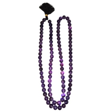 Natural Amethyst Mala Collection for Men and Women Natural Pure 8MM Beads for Yoga Reiki Meditation