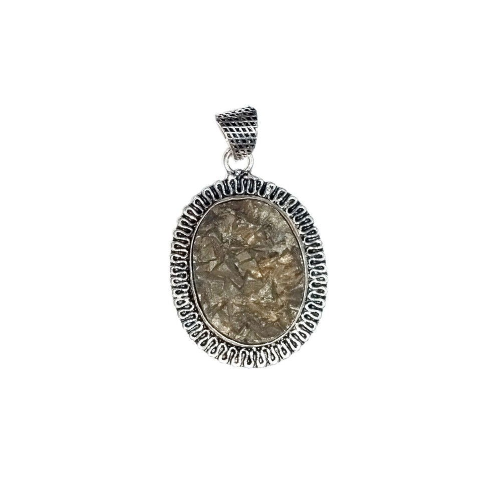 Golden Pyrite Crystal Unisex Pendant for Wealth, Prosperity and Good Luck, A++ Quality Gemstone Stone Healing Crystals