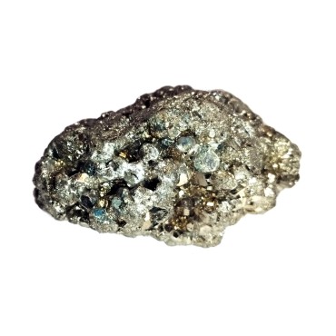 Pyrite Stone Original Crystal Cluster, High Energy Natural Iron Pyrite Stone Gold Rock Reiki Crystal Used for Increased Willpower and Manifestation