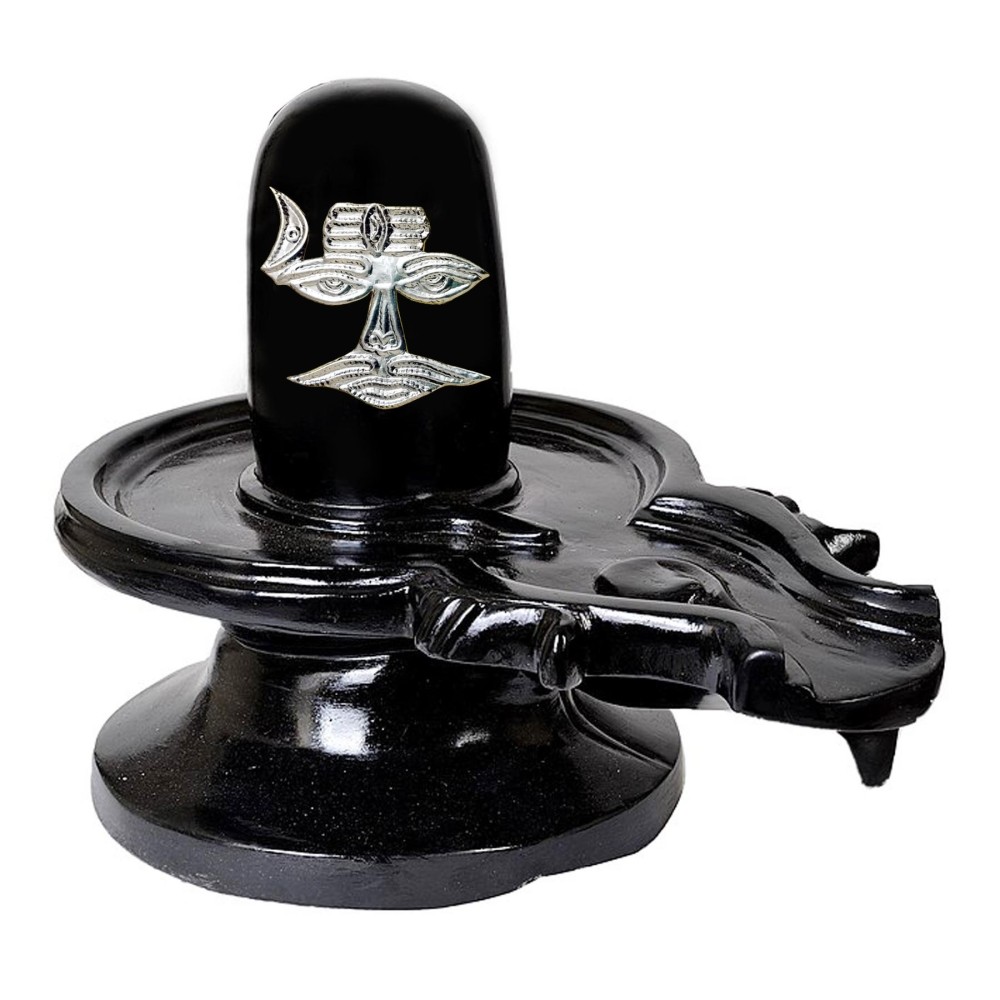 Silver Shiv Shringar for 3-5 Inches Stone, Sphatik, Parad Shivling | Shringar Chart Size - 4 x 4 CMS