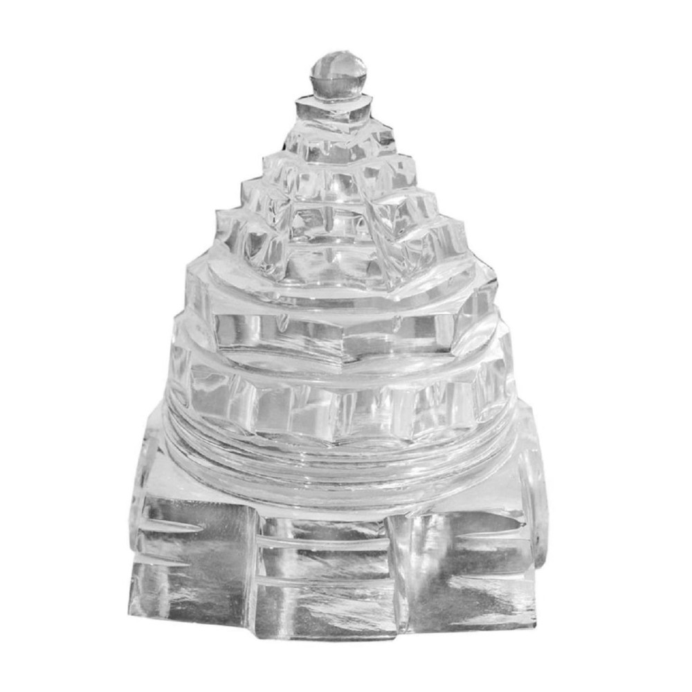 Sphatik Shree Yantra, Sparking Sphatik for Pooja, Laxmi Shri Yantra, Shree Yantra, Crystal Shri Yantra | Approx Weight- 95 Carat