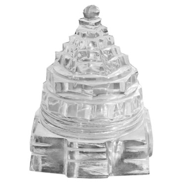 Sphatik Shree Yantra, Sparking Sphatik for Pooja, Laxmi Shri Yantra, Shree Yantra, Crystal Shri Yantra | Approx Weight- 125 Carat